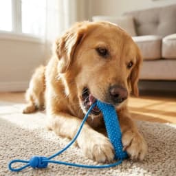 Bite-Resistant Dog Teething Stick Anti-choking Chew-resistant Pet Teeth Cleaning with Rope Dog Chew Stick Interactive Tug
