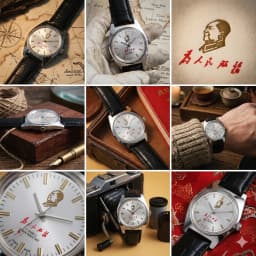 7120 Hand-Wind Mechanical Watch Men 36mm Retro Business Timepiece Classic Simple Look