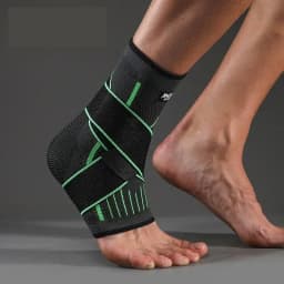 VBOSI Ankle Brace Compression Support Sleeve with Adjustable Strap for Men Women, Breathable Knitted Ankle Support for Sprain, S