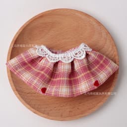 Cute Lace Pleated Mini Skirt for 10-20cm Cotton Doll Plaid Stripe Doll Dress Up Outfit Kawaii Doll Clothing Accessories DIY