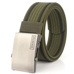 Nylon Tactical Belt For Men Metal Buckle Adjustable Belts Male Training Combat Elastic Canvas Waistband High Quality