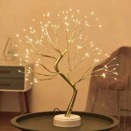 108 LED Tabletop Bonsai Tree Light With Remote Night Light Shimmer Tree Lamp For Christmas Valentine's Home Decoration
