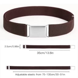 Women's Adjustable Elastic Stretch Belt Comfortable Invisible Waist Belt for Jeans Pants Dress Square Easy Buckles Waist Belt