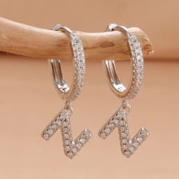 Nidin Hot Sale Initial A-Z Letters Mini Small Hoop Earrings Gold Color Zircon Jewelry Alphabet Fashion Christmas New Year Gift