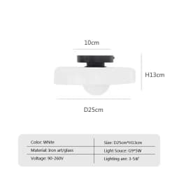 Nordic Glass Ceiling Light Single Head G9 Lamp Source Wall Lamp For Entryway Hallway Aisle Balcony Living Room Bedroom Fixtures