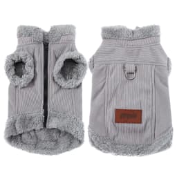 Pet Dog Clothes Winter Warm Coat Jacket For Small Medium Dogs Cat Puppy Fleece Vest With D-ring Chihuahua Pug Sweater Costume