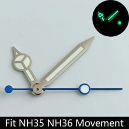 Luminous Watch Hands Blue‑Green & Green, High Quality Replacement Hands for NH35 NH36 ETA2824 2836 Miyota 8205 8215 Watch Movements