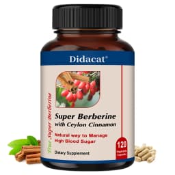 Berberine Capsules, with Ceylon Cinnamon, Energy, Heart & Metabolism Support, Balance Blood Sugar Levels