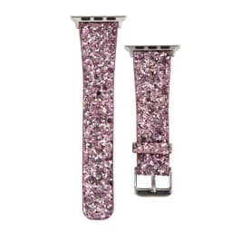 Glitter Bling Band for Apple Watch ultra 49mm 38mm 40/41mm 42mm 44mm 41mm 45mm Shiny Leather Strap IWatch Series 8 7 6 5 4 3 SE