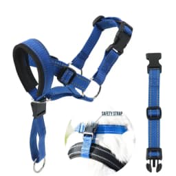 Traction Dog Mouth Cover Training with Nose Ring for Riot Control Adjustable Traction Rope Anti Bite Nose Hair Mask Pet Leash
