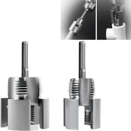 1Pcs Pipe Thread Cutting Tool Integrated Internal & External Pipe Threading Tool Electric Drill Compatible PVC Pipe Threader Kit