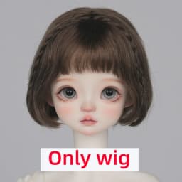 30cm Doll Wig Bangs Ponytail Curly Soft Mohair Wig Suitable for1/6BJD Doll Wig Toy Accessories 6-7 Inches Hair