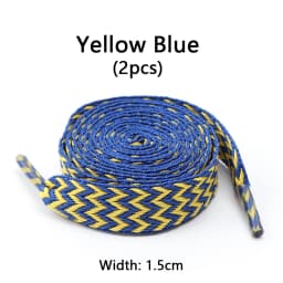 1 Pair Wavy Bread Style Flat Shoelaces Trend Decorative Laces for Sneakers 1.5/2/3 Cm Width Shoe Accessories