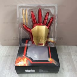 Hot Iron Man Helmet Cosplay 1:1 Light Led Wearable Mask Gloves Glowing Eyes Adult Child PVC Action Figure Toys Christmas Present