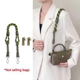 Cow Leather Bag Shoulder Strap Replacement Crossbody Adjustable Conversion Kit Fit for Longchamp Mini Pouch