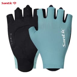 Santic 2025 New Pro Half Finger Cycling Gloves Shockproof Road Bike Mittens Outdoor Breathable Bicycle Sport Fitness Gloves