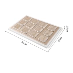 PU Leather Jewelry Store Display Case Ring Earring Bracelet Organizer Tray Pendant Necklace Chain Holder Neckform Stand Showcase