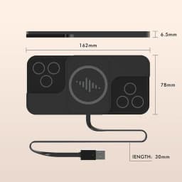 20W Fast Car Wireless Charger Pad For iPhone 16 15 14 13 Samsung Huawei AirPods Phone Non-slip Quick Car Wireless Charging Stand