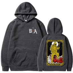 Demons Skeleton Brothers in Arms Double Sided Printed Hoodies Men's Clothing Fashion Sweatshirt Oversized Long Sleeve Pullovers