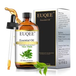 EUQEE 118ML Lavender Jasmine Eucalyptus Vanilla Peppermint Essential Oils with Glass Dropper|Aromatherapy, Humidifier,DIY Soap