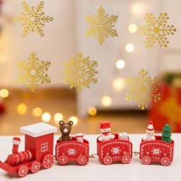 100-500pcs 1 inch Round Transparent Merry Christmas Stickers Self adhesive Holiday Stickers For Christmas Decor Wedding Cards