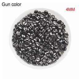 50Pcs/lot 3/4/5/6mm Mini Metal Buttons for DIY Doll Clothes Mini Round Buckles Handmade Craft Doll Clothing Sewing Accessories