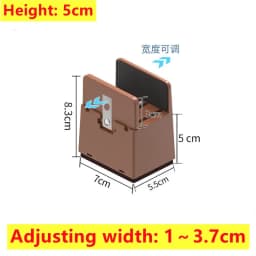 4PCS Adjustable Furniture Leg Risers Heavy Duty Square Round Bed Foot Pads 2 4 Inch Sofa Table Chair Leg Risers Screw Clamp