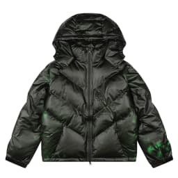 American High Street Embroidered Temperature Changing Cotton Jacket Autumn Winter Unisex Cotton Outerwear Warmth Polyester Fiber