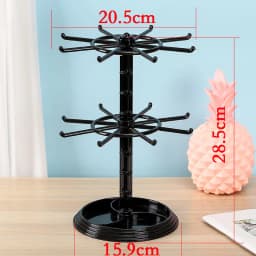 Key Keychain Shelf Home Storage Rack Organizer Earring Necklace Jewelry Rotating Ring Display Holder For Earrings Watch Showcase