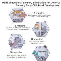 0-12Months Soft Baby Books 3D Touch Feel High Contrast Cloth Book Infant Early Learning Toy Toddlers Sensory Activity Cloth Book