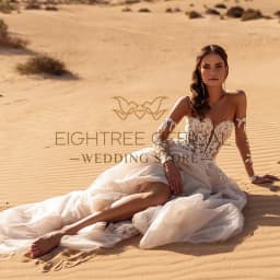 Eightree Boho A-Line Princess Wedding Dresses Sweetheart Appliques Tulle Bridal Dress Beach Wedding Ball Prom Gowns Customized