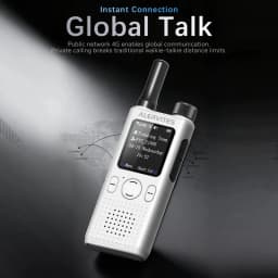 Baofeng ALERVITES AT1 POC Two Way Radio | Lifetime Free Global Service, Freely Create & Manage Teams, 4G/5G Cellular Network