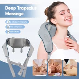 20W Wireless Trapezius Massager Neck And Shoulder Kneading Massager Neck And Back Massager Shawl Neck Cervical masajeador