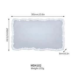 DM289 Irregular Shaped Resina Epoxy Transparente Coaster and Tray Molds Fruit Plate Cup Mat Moldes Silicona Resina Epoxi