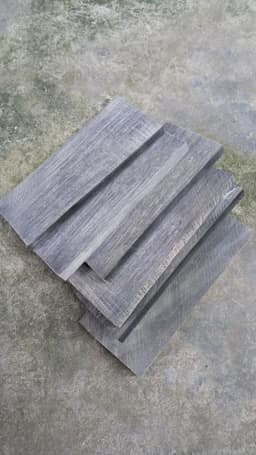 2pieces DIY Knife Handle Material Black Buffalo Horn Slice Plate 2,3,4mm Thickness Various Handicraft Materials