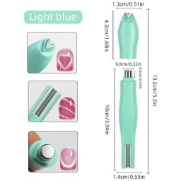 3 in 1 Cat Eye Nail Magnetic Stick Love Heart Snake Pattern French Cat Eye Nail Magnet UV Gel Polish Effect Manicure Design Tool