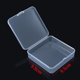 Square Plastic Storage Box Transparent Jewelry Beads Container Small Items Sundries Organizer Packing Case Fishing Accessories