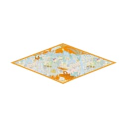 Forest And Animal Printing Diamond Twill Silk Scarf Woman Luxury Bandana Headband Hijab Foulard Neckerchief Shawl For Ladies