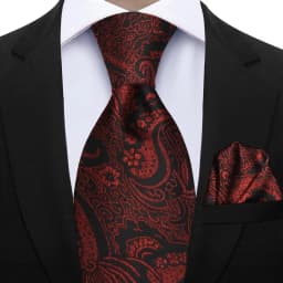 Men's 2pcs Paisley Tie Set Luxury Wedding Blue Brown Grey Necktie Handky Gift For Men Fashion Designer Business Party Tie Gift