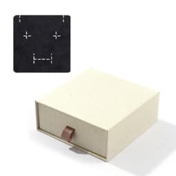 2pcs 8Seasons Paper Pull-Out Drawer Jewelry Gift Box Square Creamy-White For Ring Necklace Bracelets Earrings Gift Packing Box