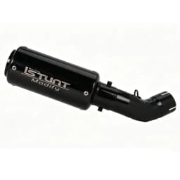 Motorcycle Exhaust System Slip On Exhaust Muffler Tail Pipes For Kawasaki Z900 2017 - 2021 Round Black Muffler