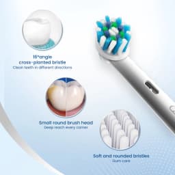 Oral-B D12 Electric Toothbrush Full Waterproof Body Anti-Slip Grip Deep Clean Comes With 8 Brush Heads For Up To 2 Years Of Use