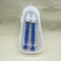 10ML Baby Nasal Syringe Set with 5 Silicone Heads Baby Nasal Aspirator Qucik Syringe Nose Cleaner Rinsing Tools for Infant Kids