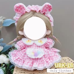 Cute Dres Jk Uniform Clothes for 20cm Cotton Plush Lolita Dress Up Clothing Skirt Fashion Casual Suit Socks Girl Toy Accessories