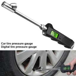230 PSI Digital Tire Pressure Gauge Dual Head Stainless Steel for Off-Road Vehicle LCD Flashlight CSL2018 Gauge