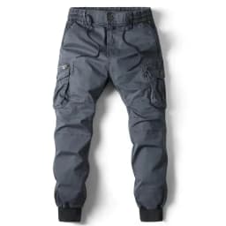 New Autumn Men's Cargo Pants Work Pants Outdoor Jogger Cotton Full Length Casual Trousers Straight Leg Spring Utility Pants