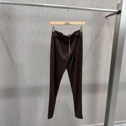 High Street Pants Women's High Waisted Slimming Black Casual Pants Metal Buckle Decoration Hanging Elastic Slim Fit Pants