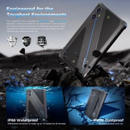 Oukitel RT3 Plus Rugged Tablet PC 11000mAh Battery 4GB+128GB 8" HD IPS Screen 16MP Camera 4G Android 15