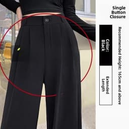 Slim Straight High Waist Trousers for Pear Shaped Women Summer Thin New Office Professional Korean Style Wide Leg Pants