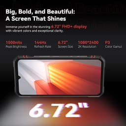 Cubot KingKong Star 2 Ultra-Slim Rugged Smartphone Dimensity 8200 5G 12GB+256GB 6.72-inch 144Hz Large Display 5100mAh Android 14